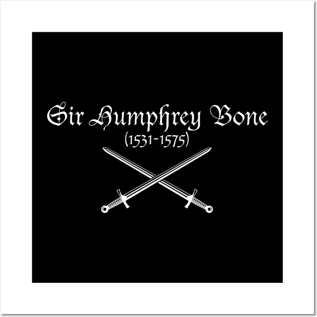 Sir Humphrey Bone - Ghosts - white Wall Art by DAFTFISH